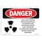 Signmission OSHA Sign, This X-Ray System May Dangerous, 10in X 7in Rigid Plastic, 10" W, 7" H, Landscape OS-DS-P-710-L-2526 - alternate 1